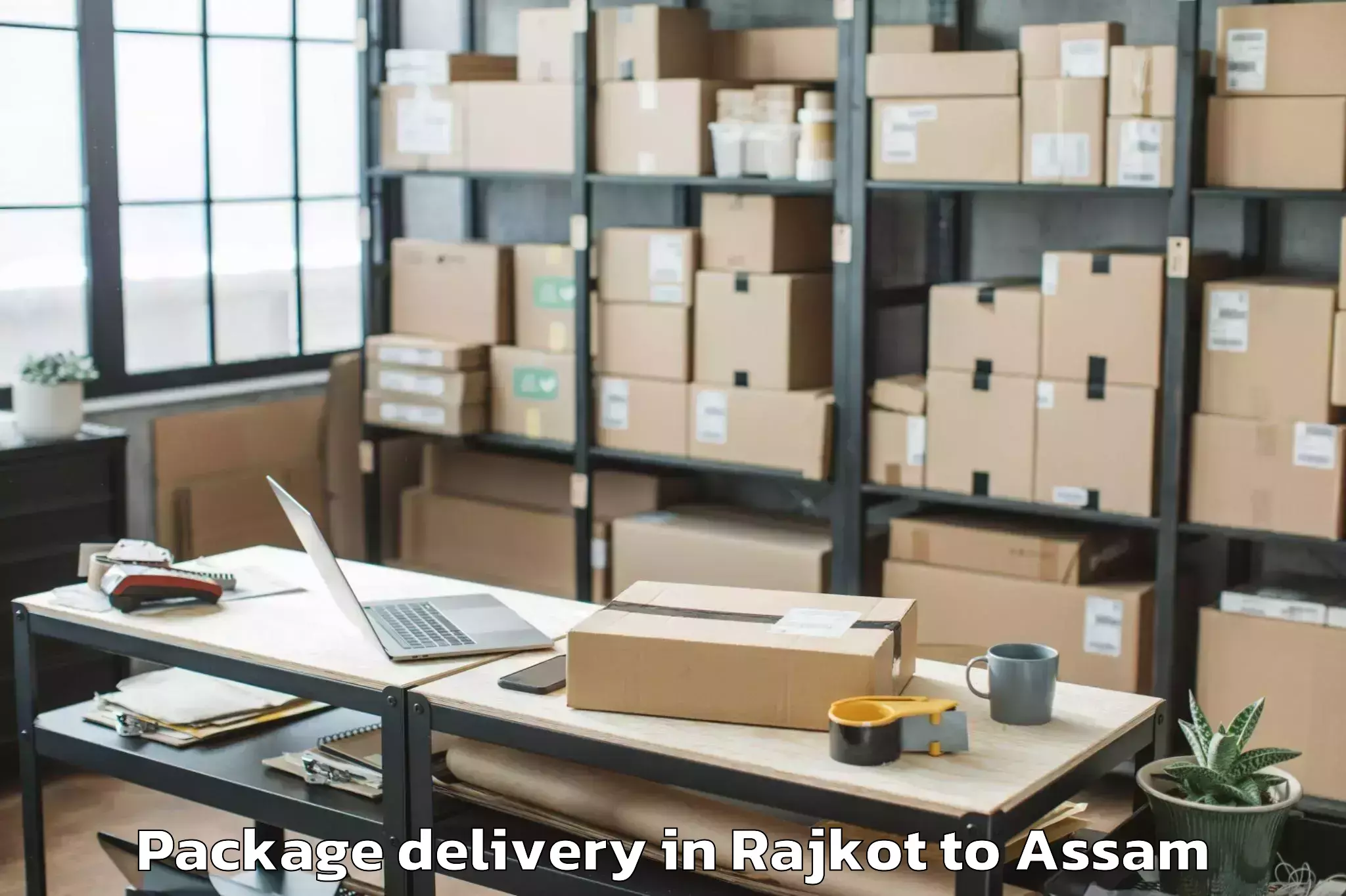 Expert Rajkot to Abhayapuri Package Delivery